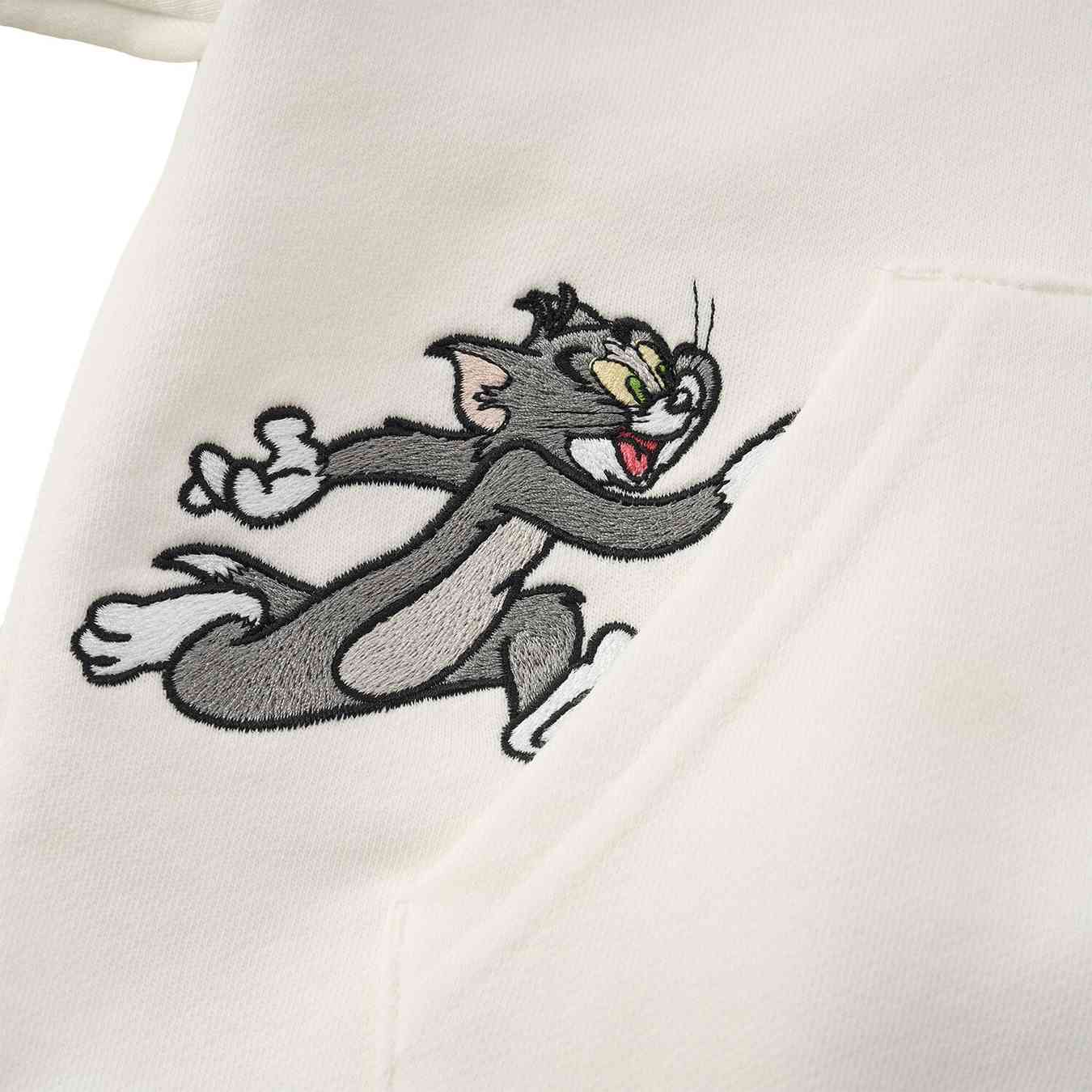 Junior French Terry Crew Neck Relaxed Sweatshirt – Tom & Jerry - White - Giordano