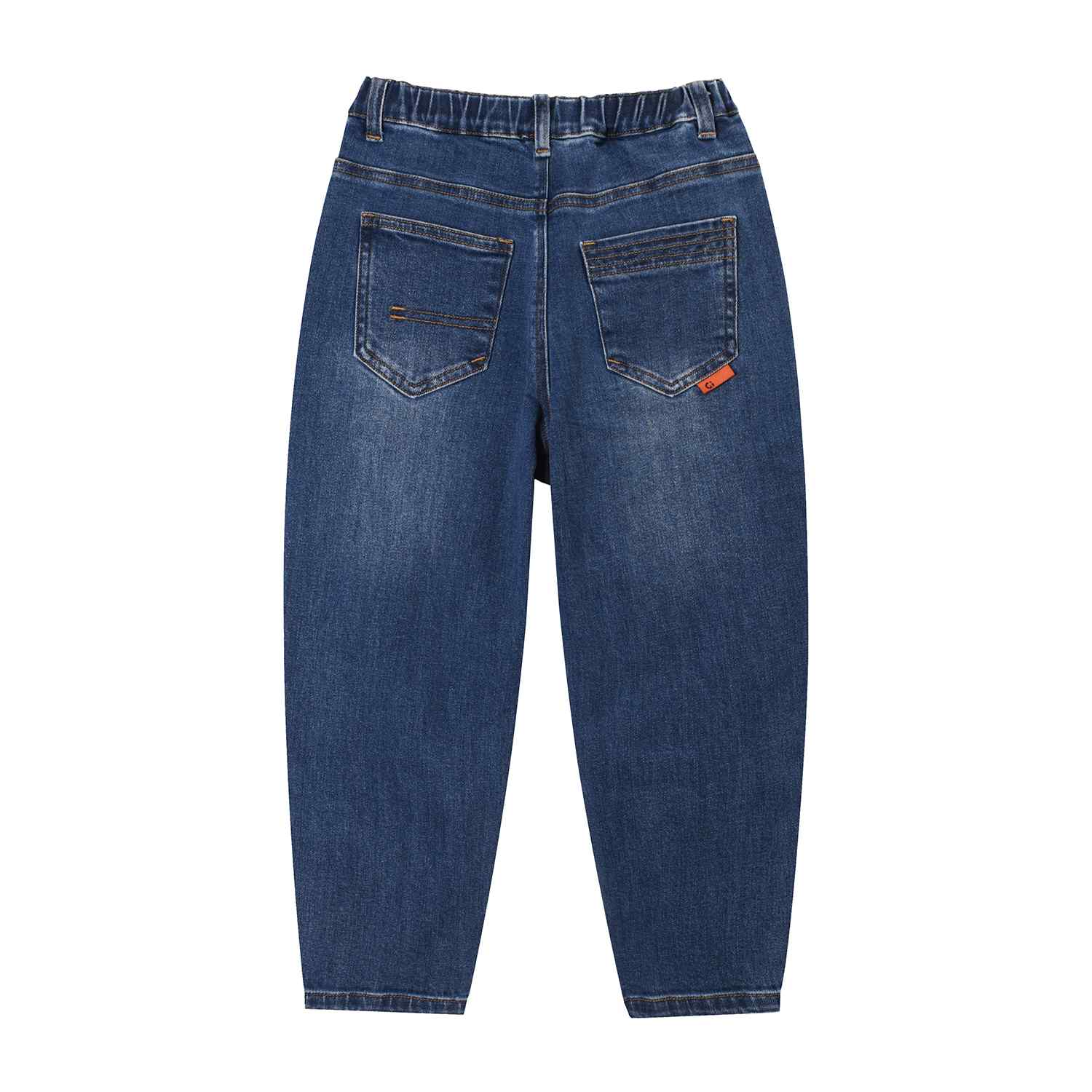 Junior Regular Tapered Elastic Waist Jeans - Giordano