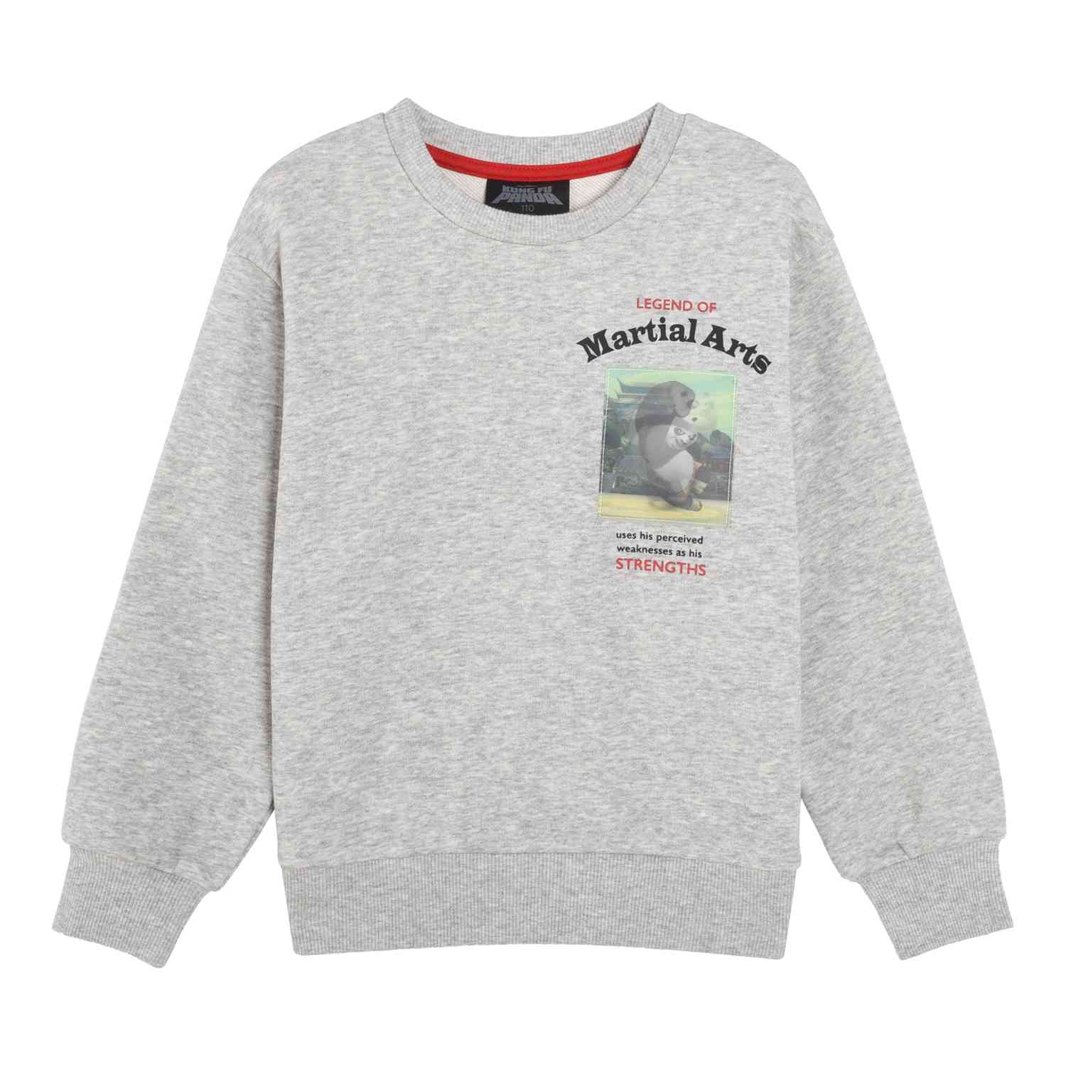 Junior's Comfort Fit Kung Fu Panda Print Sweatshirt - Giordano
