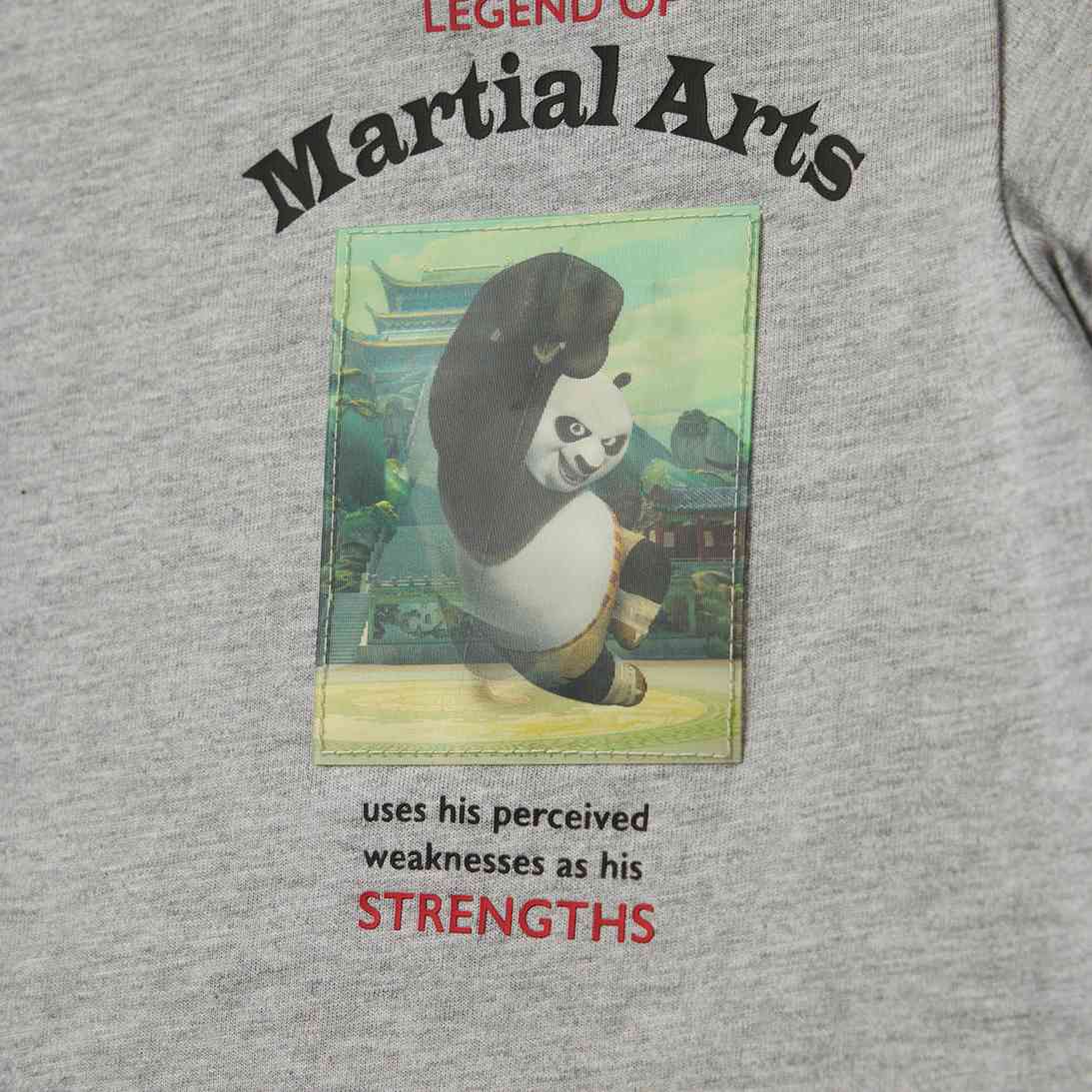 Kids Kung Fu Panda Series Cotton Jersey Crewneck Print Tee - Giordano