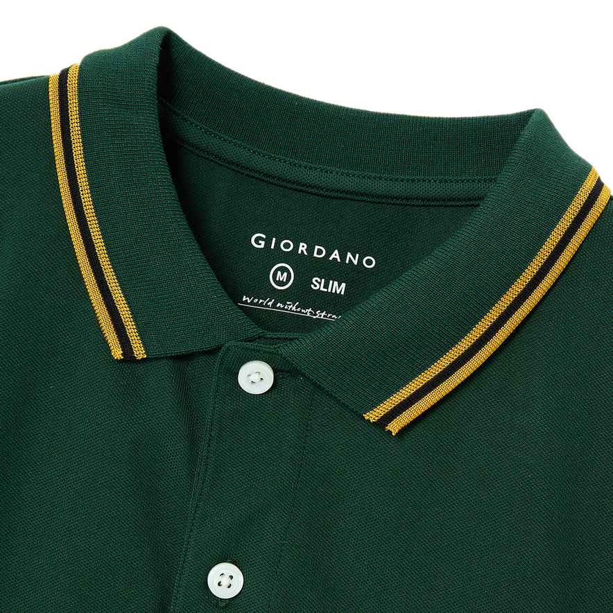 Men's Eagle Embroidery Solid Polo - Giordano