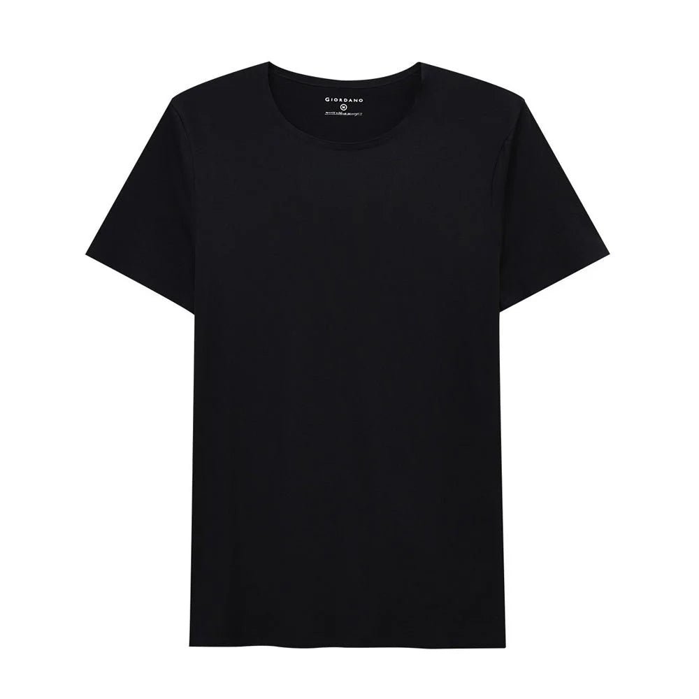 Men's Essentials Crew Neck T-Shirt - 2 - Pack - Black - Giordano