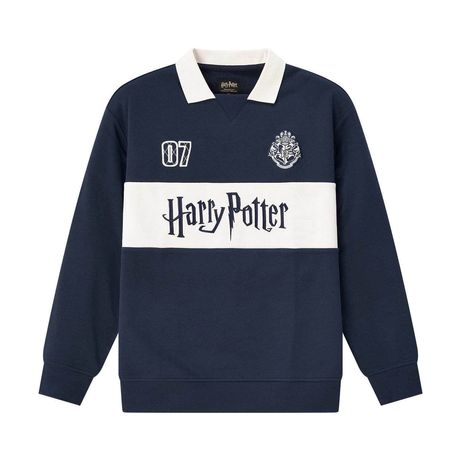Men's Harry Potter Relaxed Fit Collared Sweatshirt - Giordano