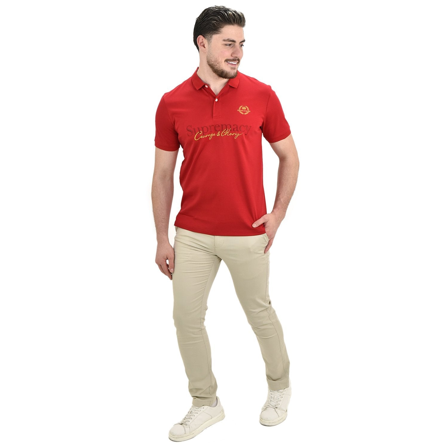 Men's Liquid Touch Polo - Khaki - Giordano
