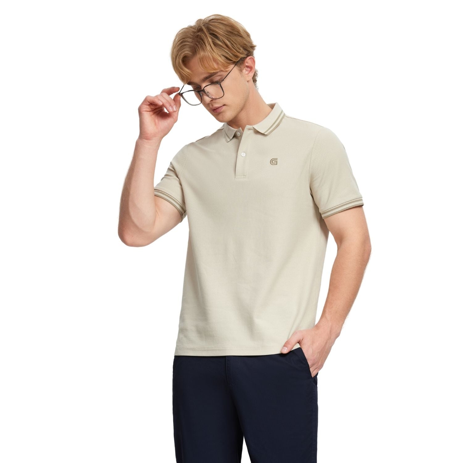 Men's Pique Solid Polo - Giordano