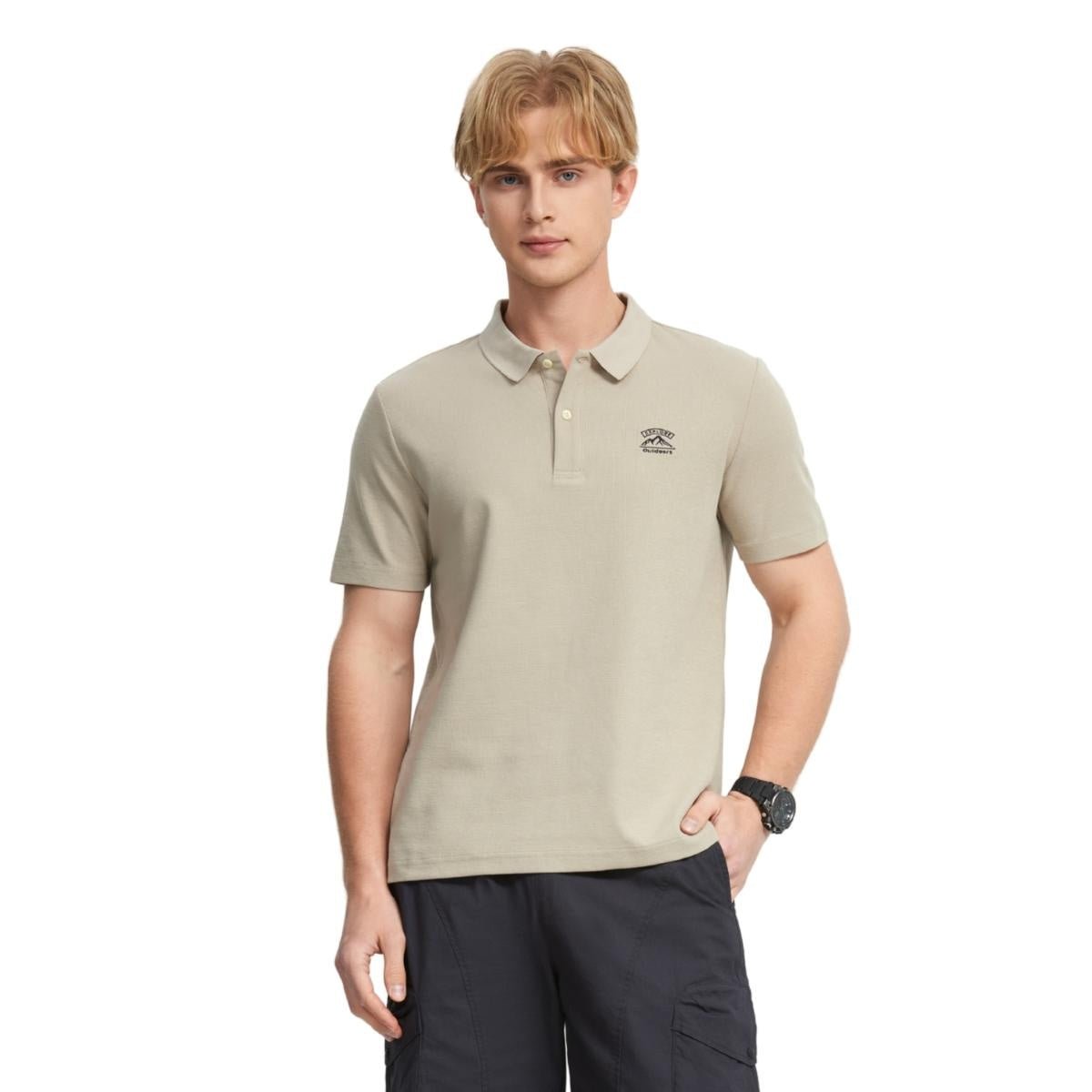 Men's Regular Fit Waffle Knit Polo - Giordano