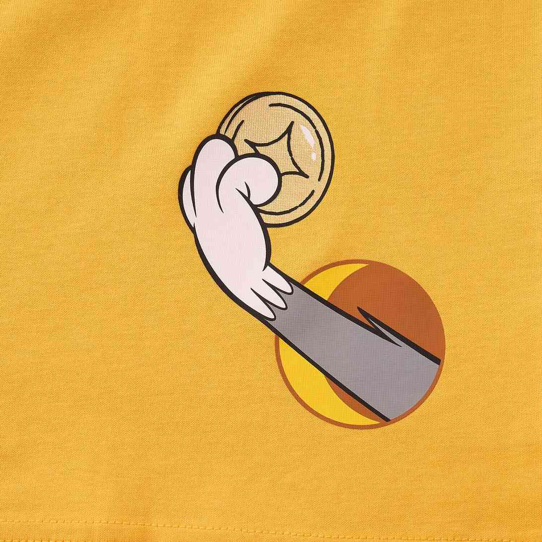 Men’s Relaxed Fit Cotton Print Tee - Tom & Jerry - Yellow - Giordano