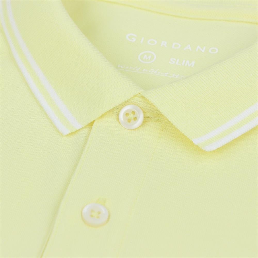 Men's Slim Fit Pique Polo - Giordano