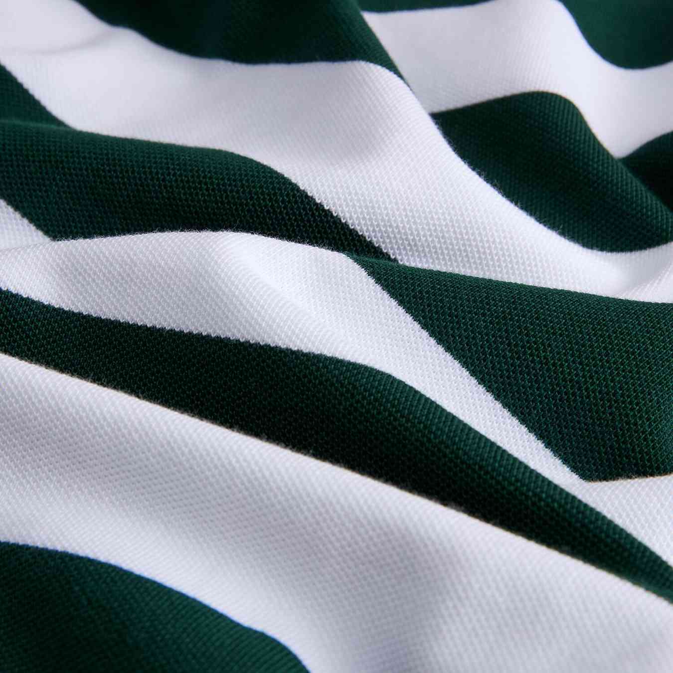 Men’s Slim Fit Striped Cotton Pique Polo Shirt | Korea Collection - Giordano