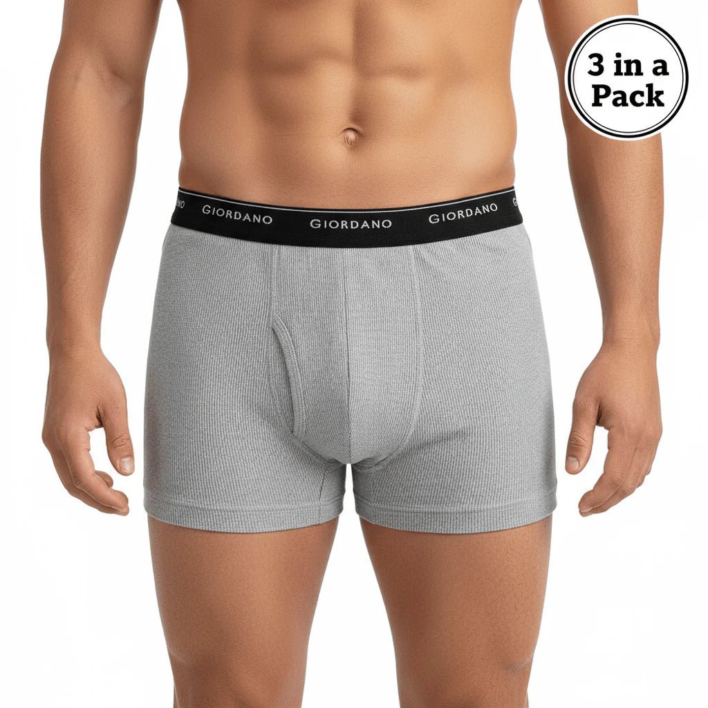 Men's Trunks - 3 Pack - Black - Giordano