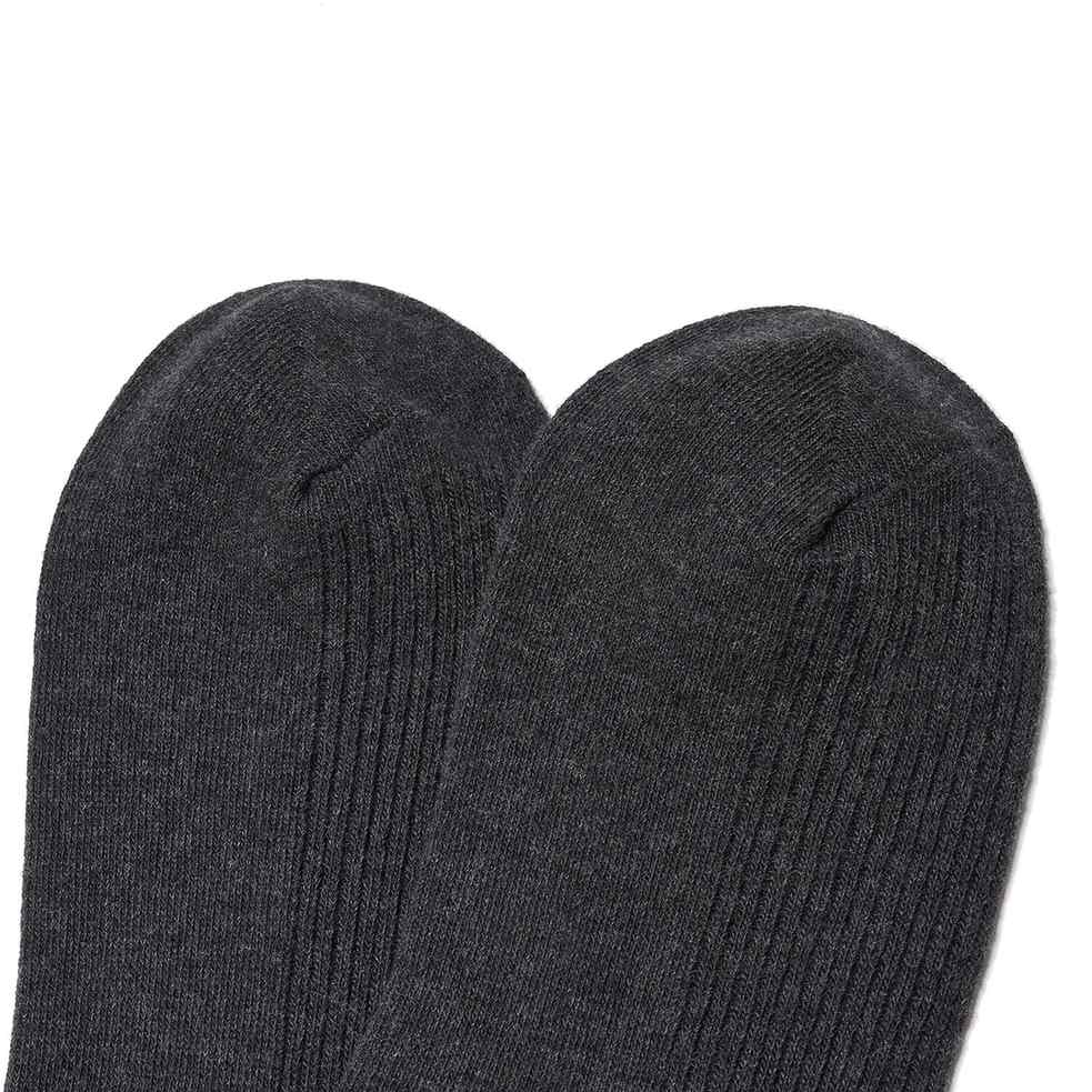 Unisex Essentials Longer Ribbed Socks - 2 - Pack - Grey - Giordano