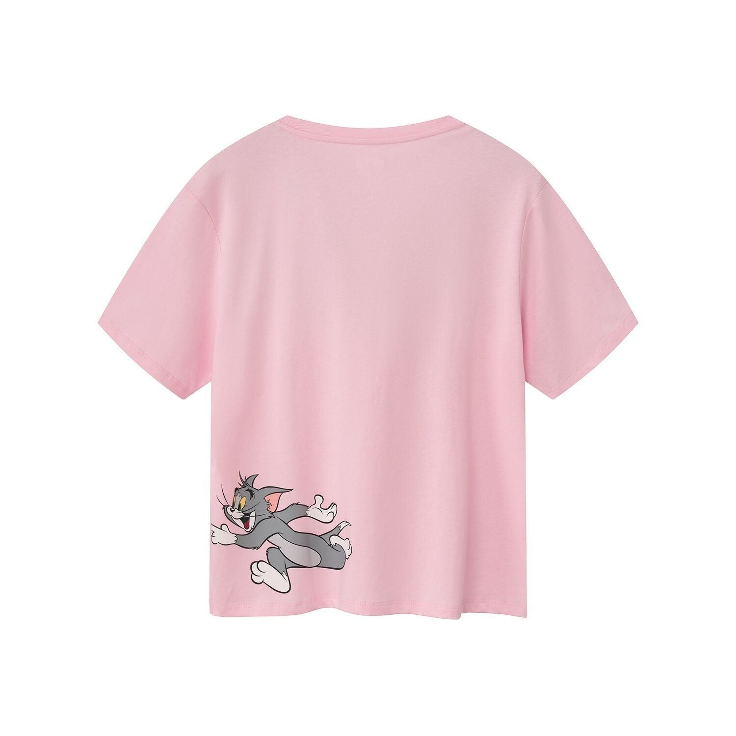 Women’s Crew Neck Print Tee - Tom & Jerry - Pink - Giordano