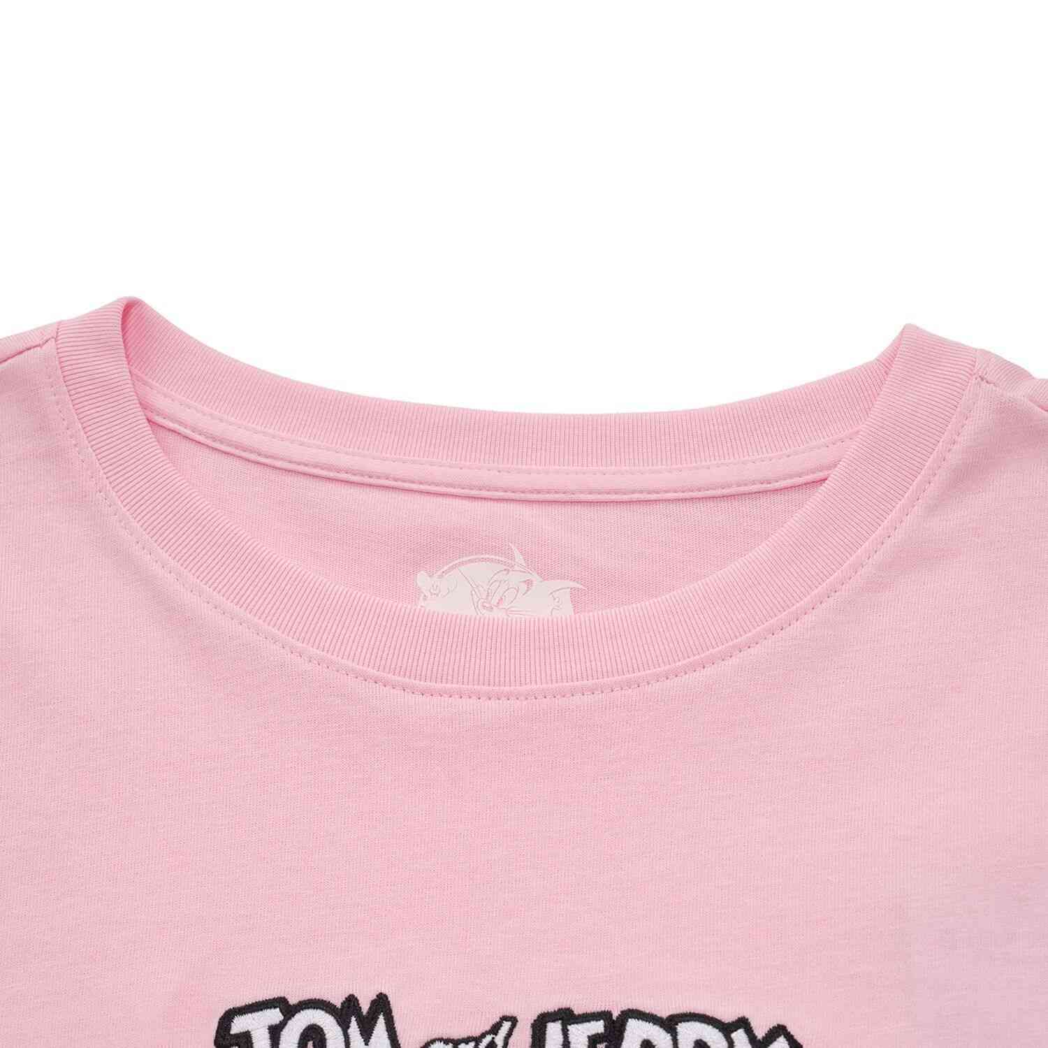 Women’s Crew Neck Print Tee - Tom & Jerry - Pink - Giordano
