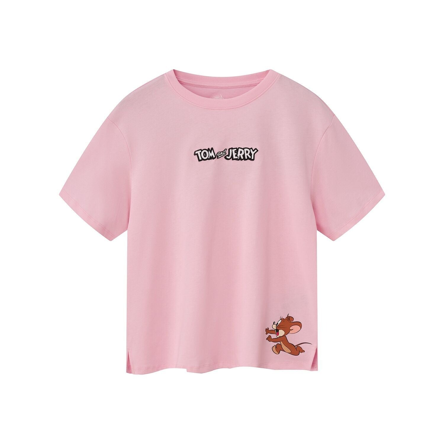 Women’s Crew Neck Print Tee - Tom & Jerry - Pink - Giordano