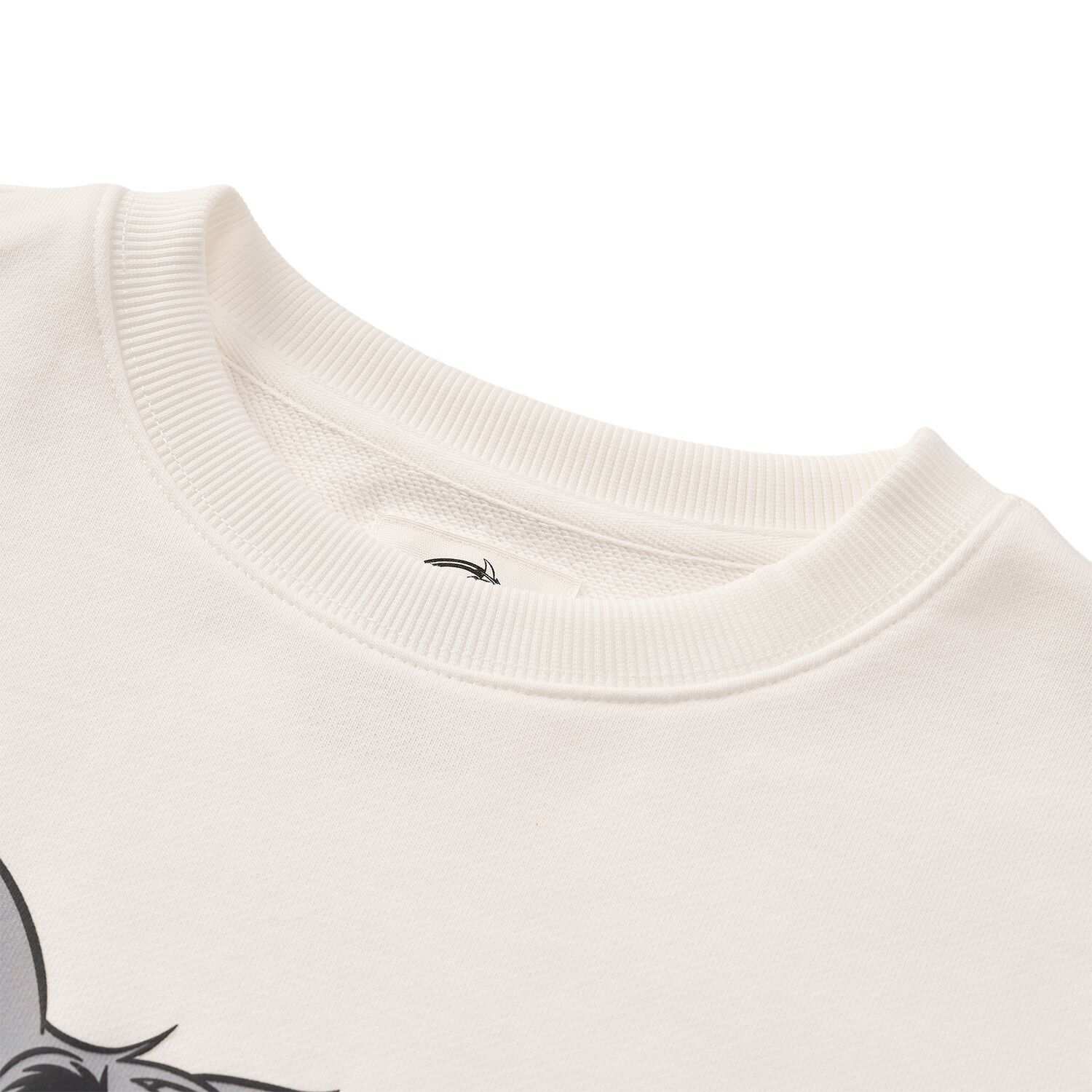 Women’s French Terry Long Sleeve Crew Neck Sweatshirt – Tom & Jerry - White - Giordano