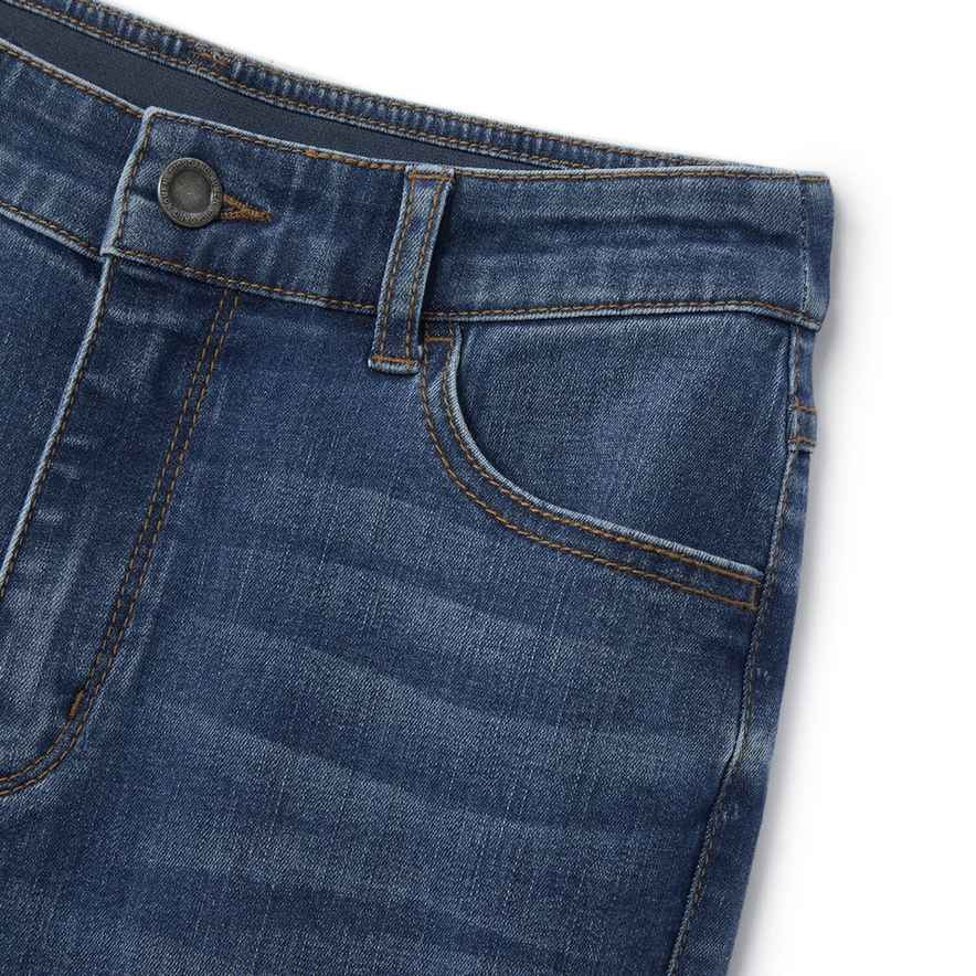 Women's High Rise Slim Tapered Jeans - Blue - Giordano