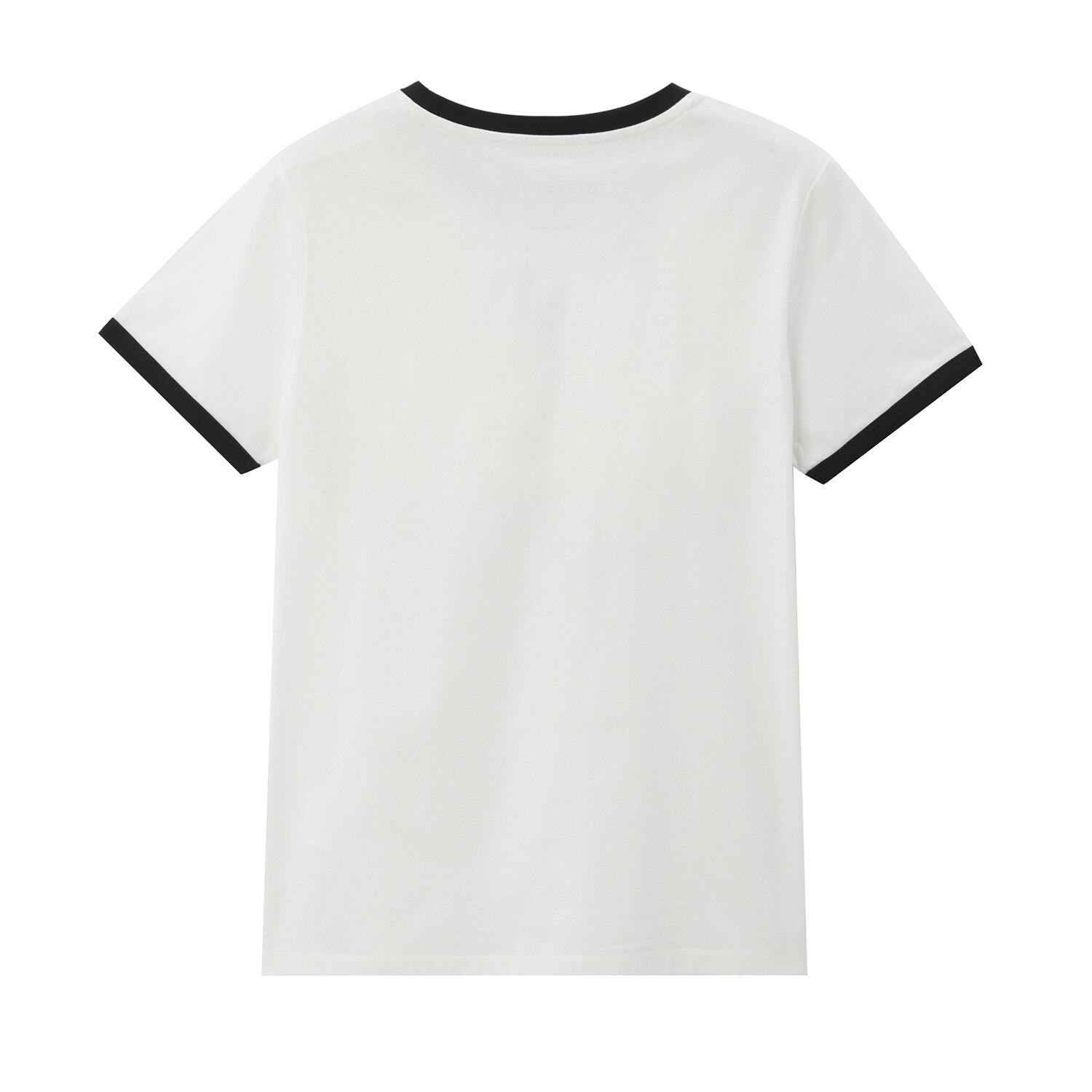 Women's Signature Print Tee | Comfort Fit Crew Neck - Signature Black - Giordano