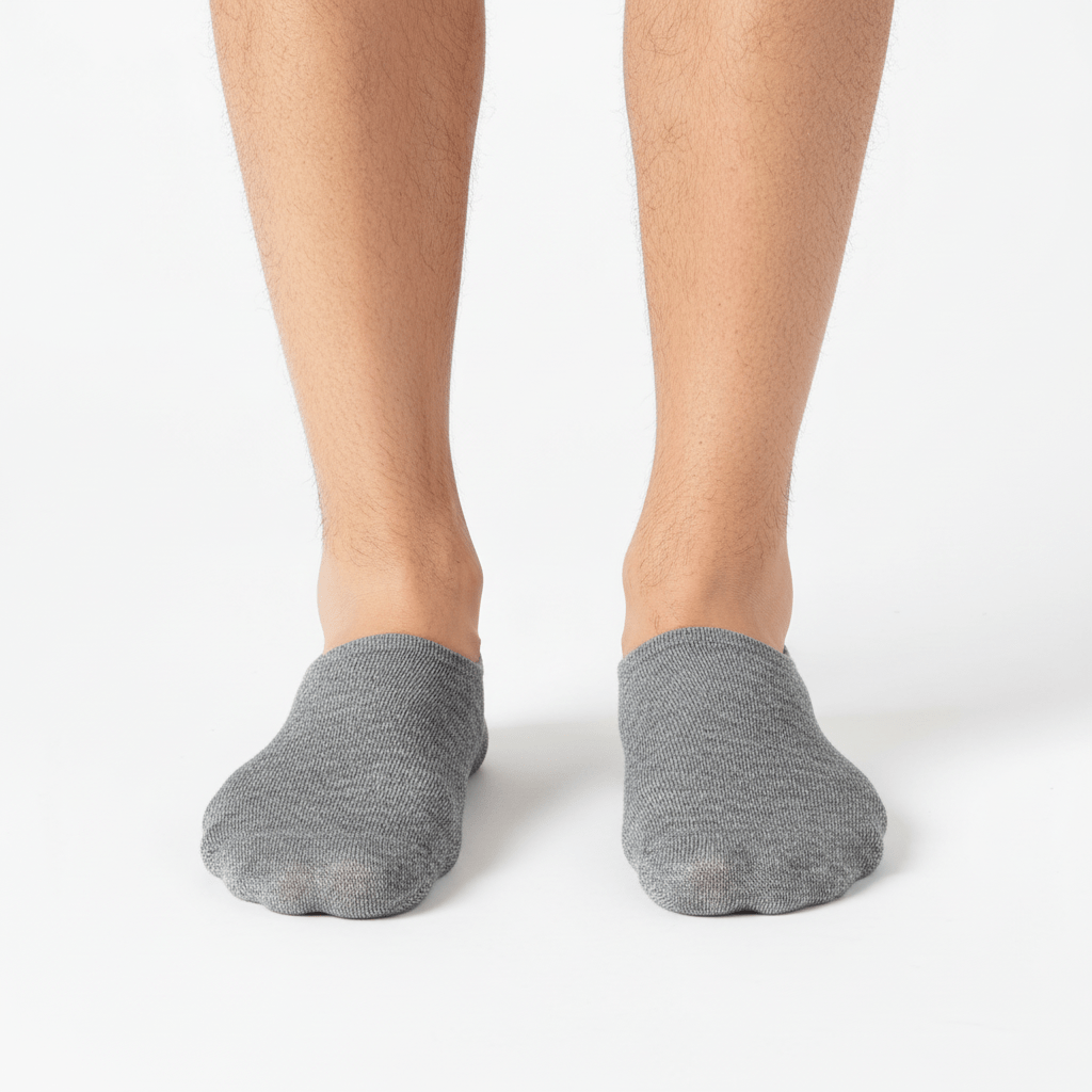 2 Pack Invisible Socks - Grey - Giordano