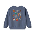 Junior French Terry Crew Neck Relaxed Sweatshirt – Tom & Jerry - Blue - Giordano