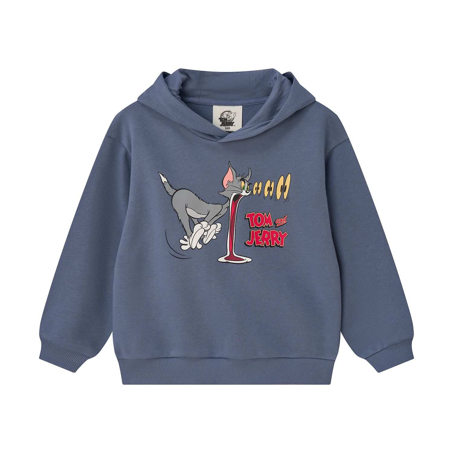 Junior French Terry Crew Neck Relaxed Sweatshirt – Tom & Jerry - Blue - Giordano