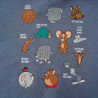 Junior French Terry Crew Neck Relaxed Sweatshirt – Tom & Jerry - Blue - Giordano