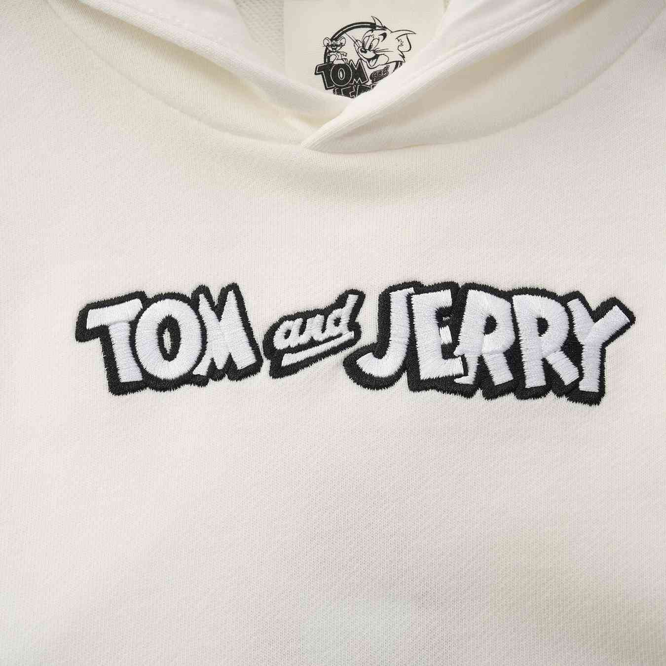 Junior French Terry Crew Neck Relaxed Sweatshirt – Tom & Jerry - White - Giordano