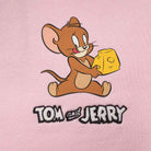 Junior French Terry Oversized Print Long Sleeve Sweater - Tom & Jerry - Pink - Giordano