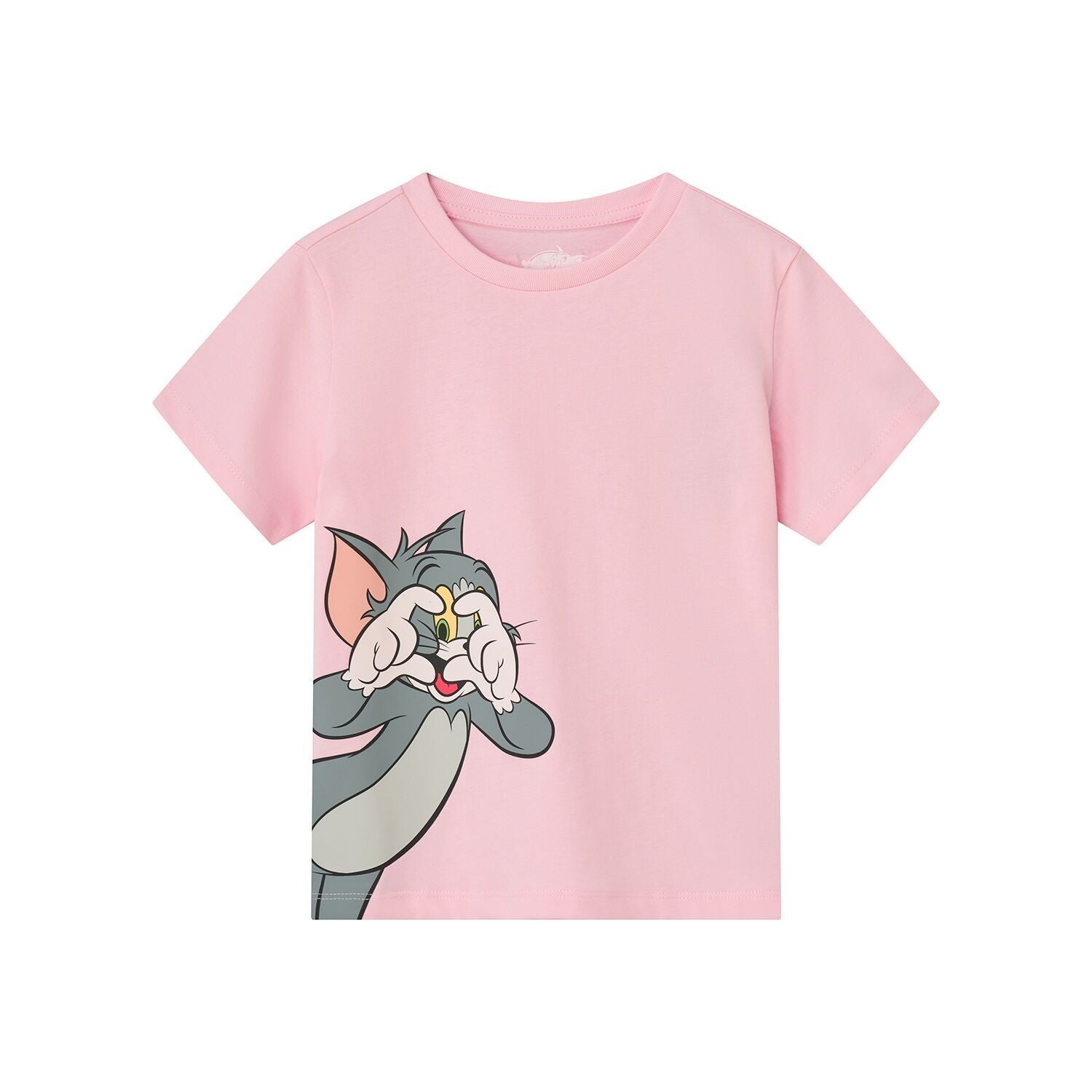 Junior Regular Fit Cotton Print Tee - Tom & Jerry - Pink - Giordano