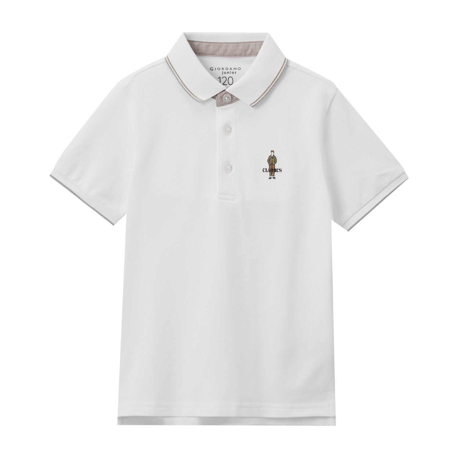 Junior's Classic Club Short Sleeve Slim Fit Polo - Giordano