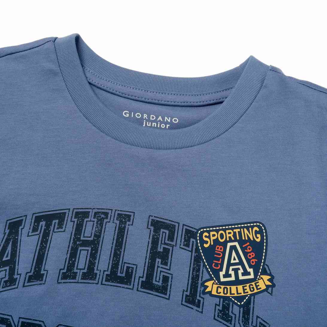 Junior's Cotton Jersey Crew Neck Print Tee - Giordano