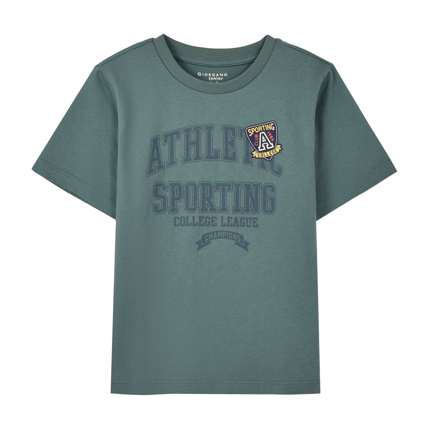 Junior's Cotton Jersey Crew Neck Print Tee - Giordano