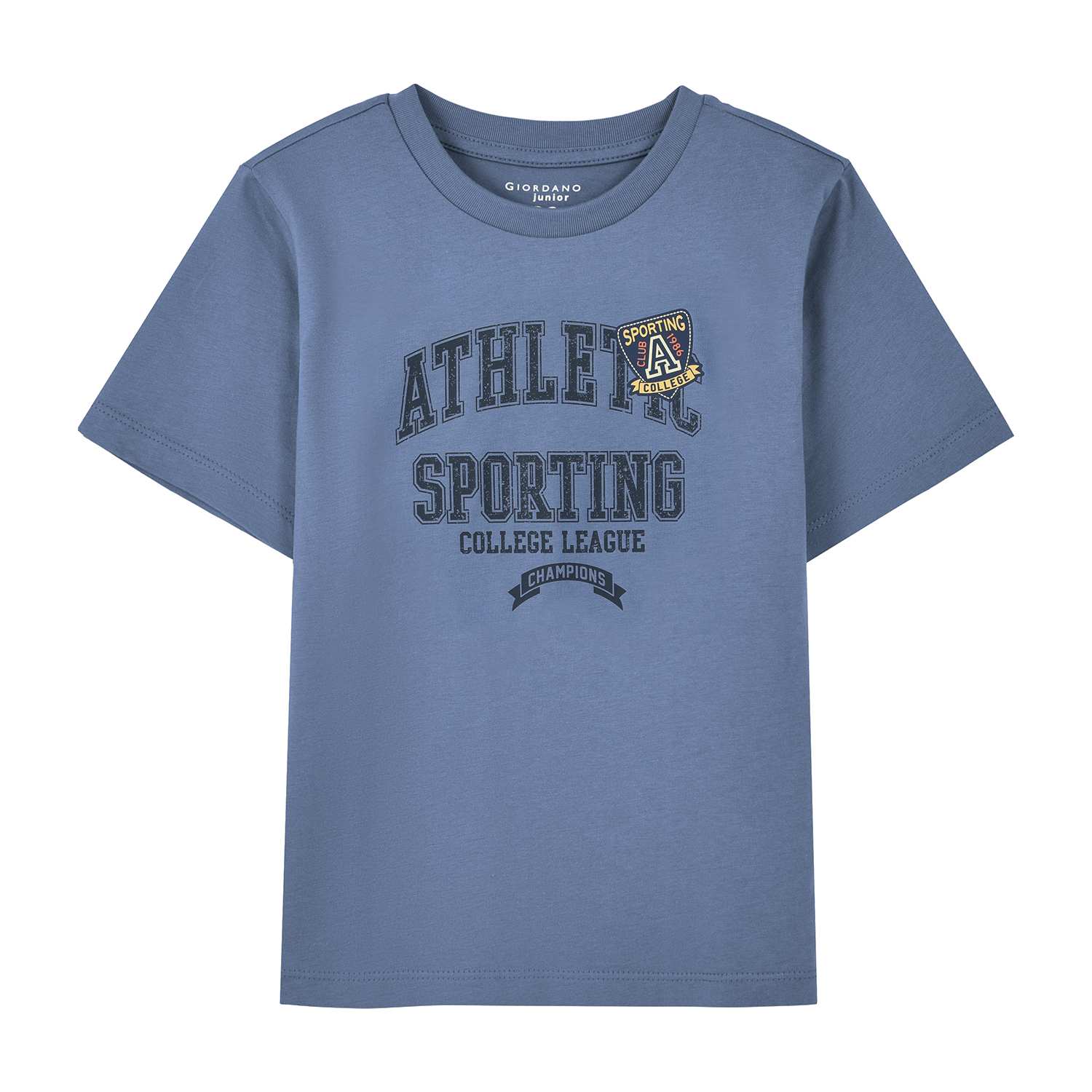 Junior's Cotton Jersey Crew Neck Print Tee - Giordano