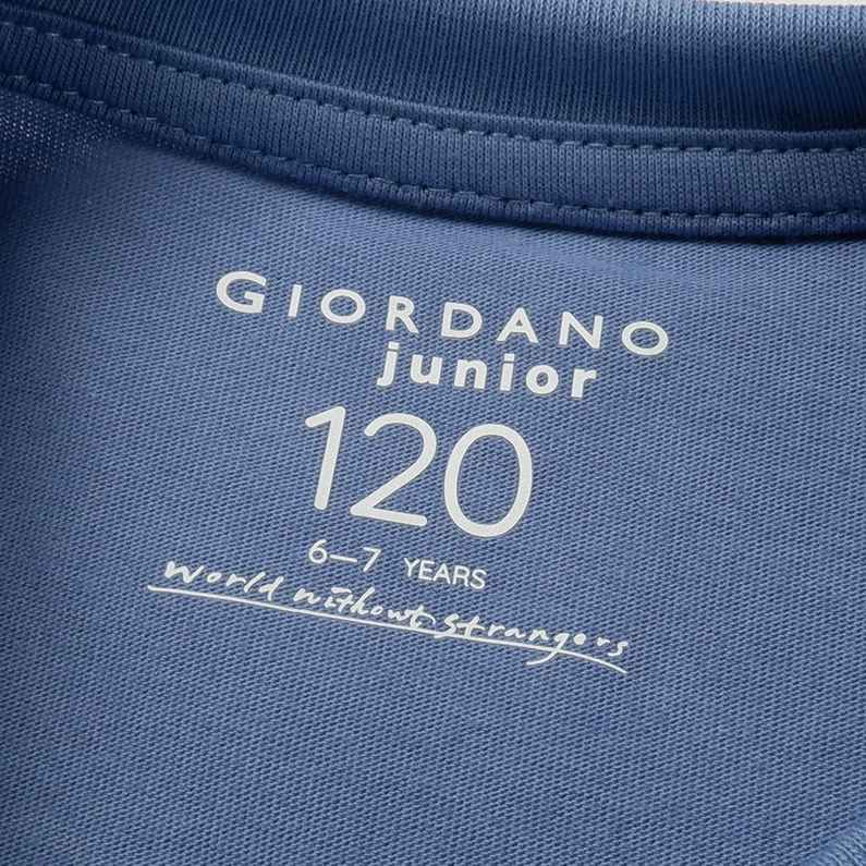 Junior's Cotton Jersey Crew Neck Print Tee - Giordano