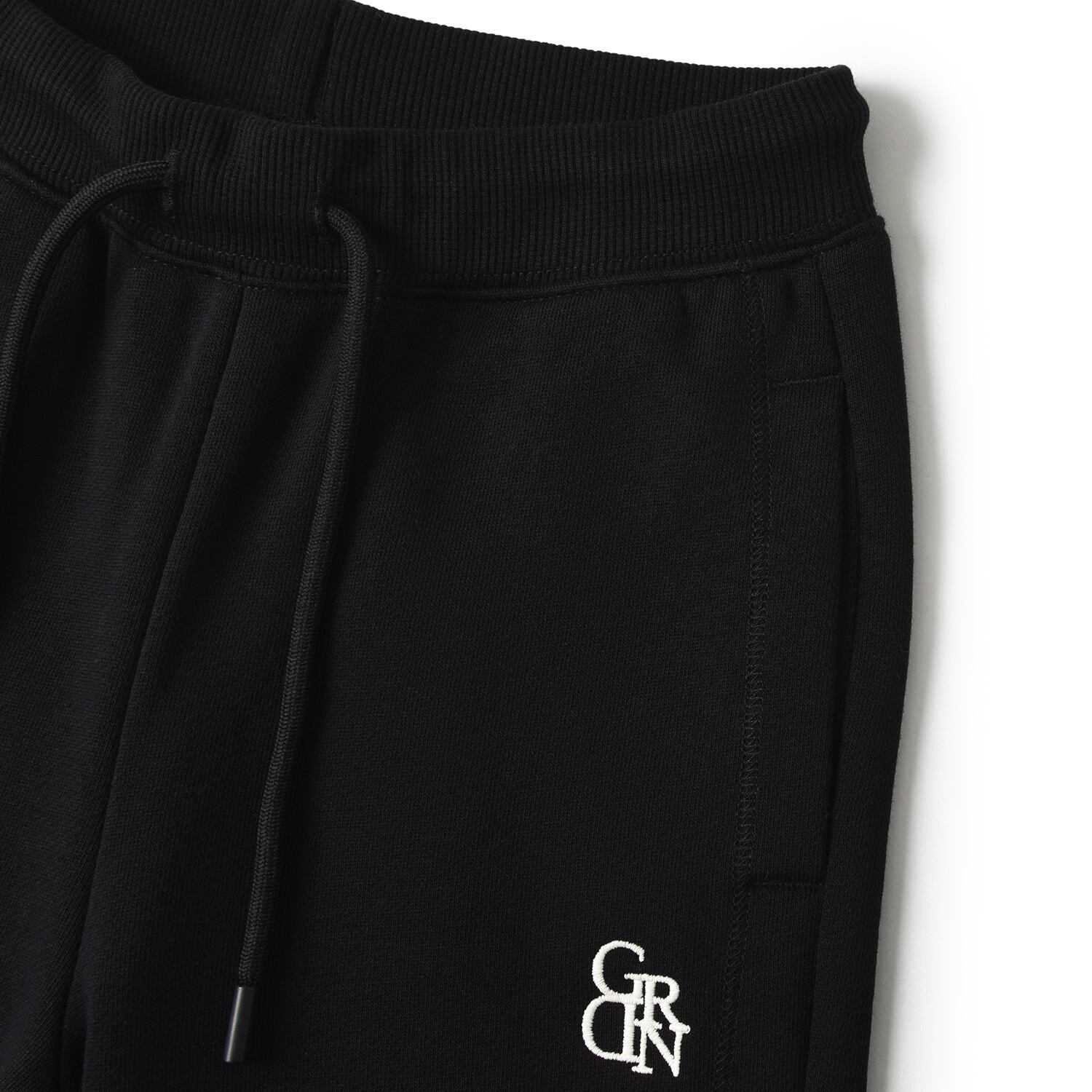 Kids Mid Rise Fleece Jogger with Elastic Waist - Black - Giordano