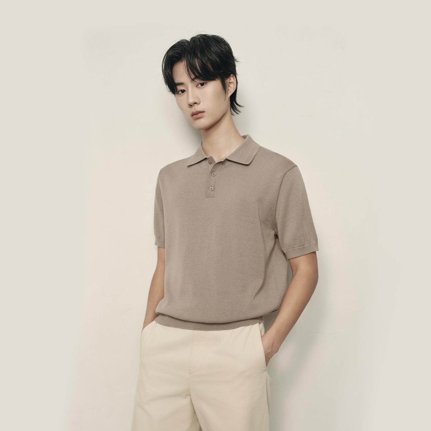 Men’s Cotton - Polyester Jersey Short Sleeve Polo Pullover | Korea Collection - Multi - Giordano