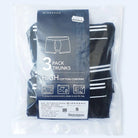 Men's Cotton Spandex Jersey 3 - Pack Trunks - Black - Giordano