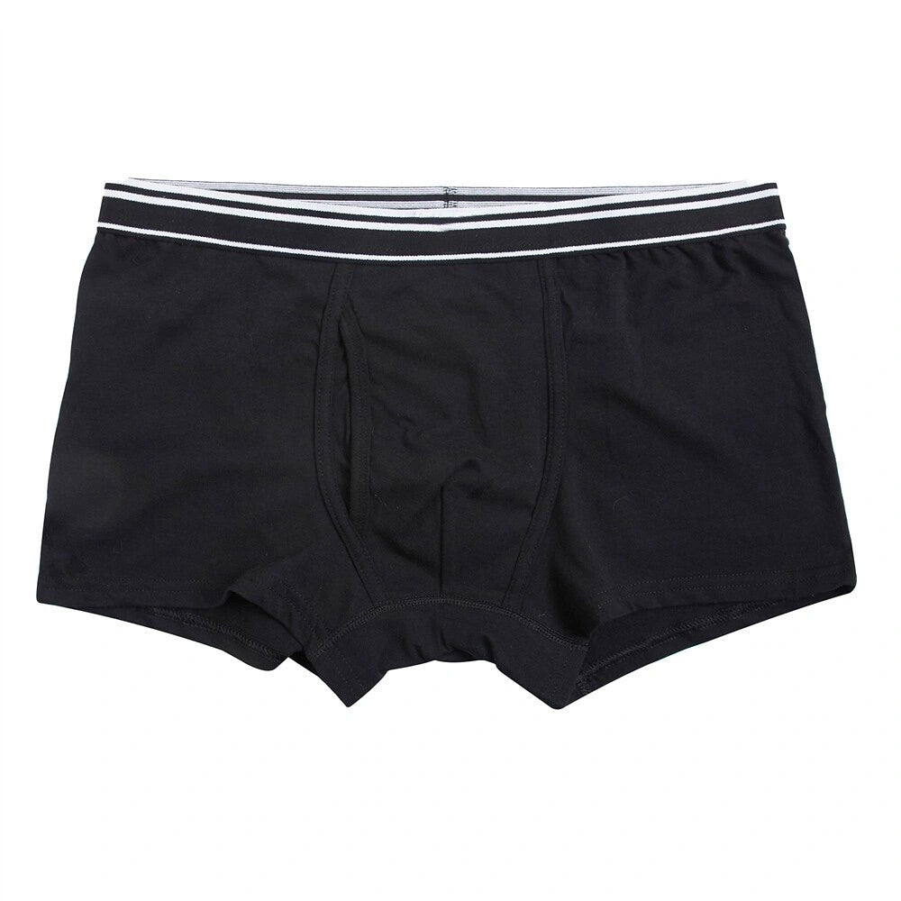Men's Cotton Spandex Jersey 3 - Pack Trunks - Black - Giordano