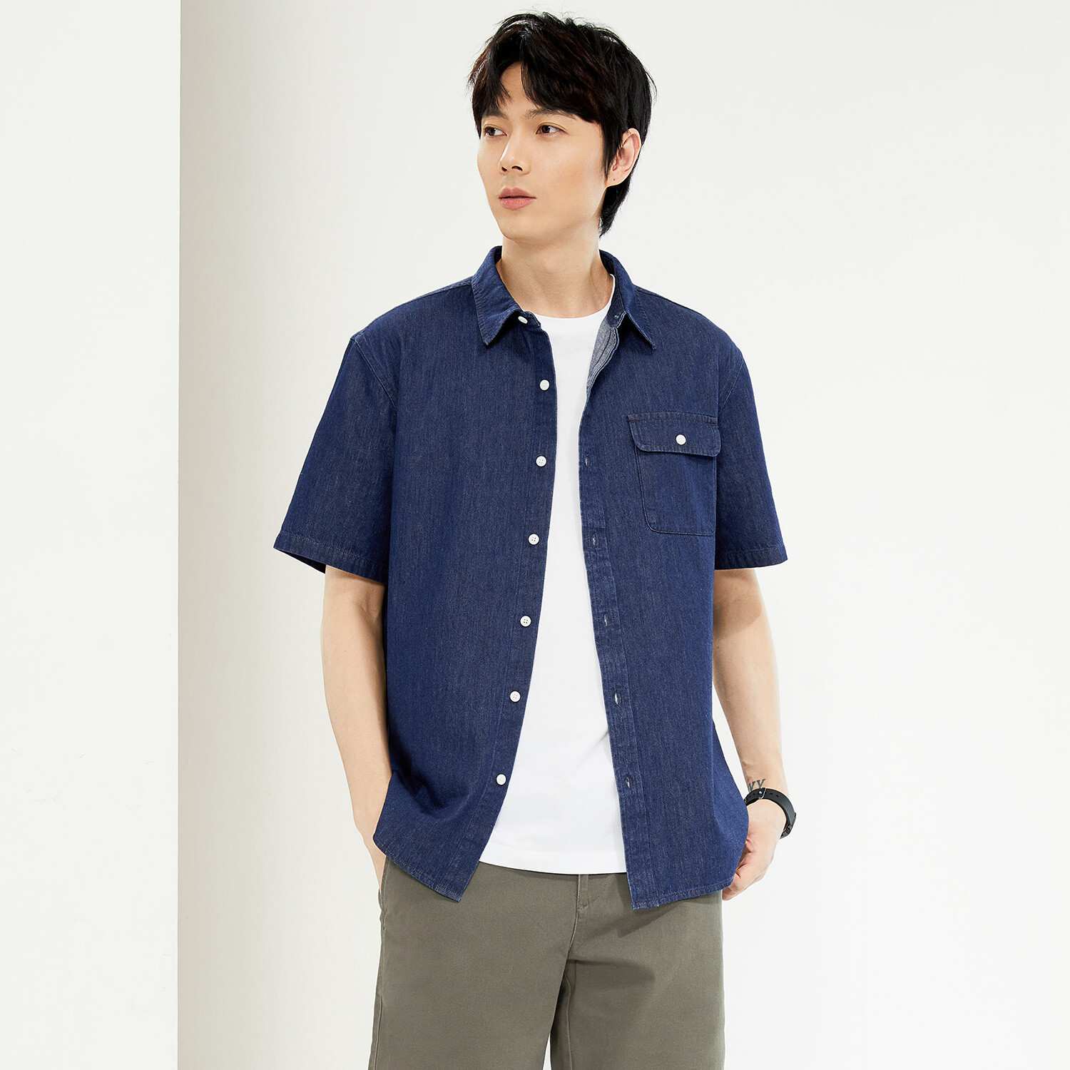Men's Denim Shirt - Giordano