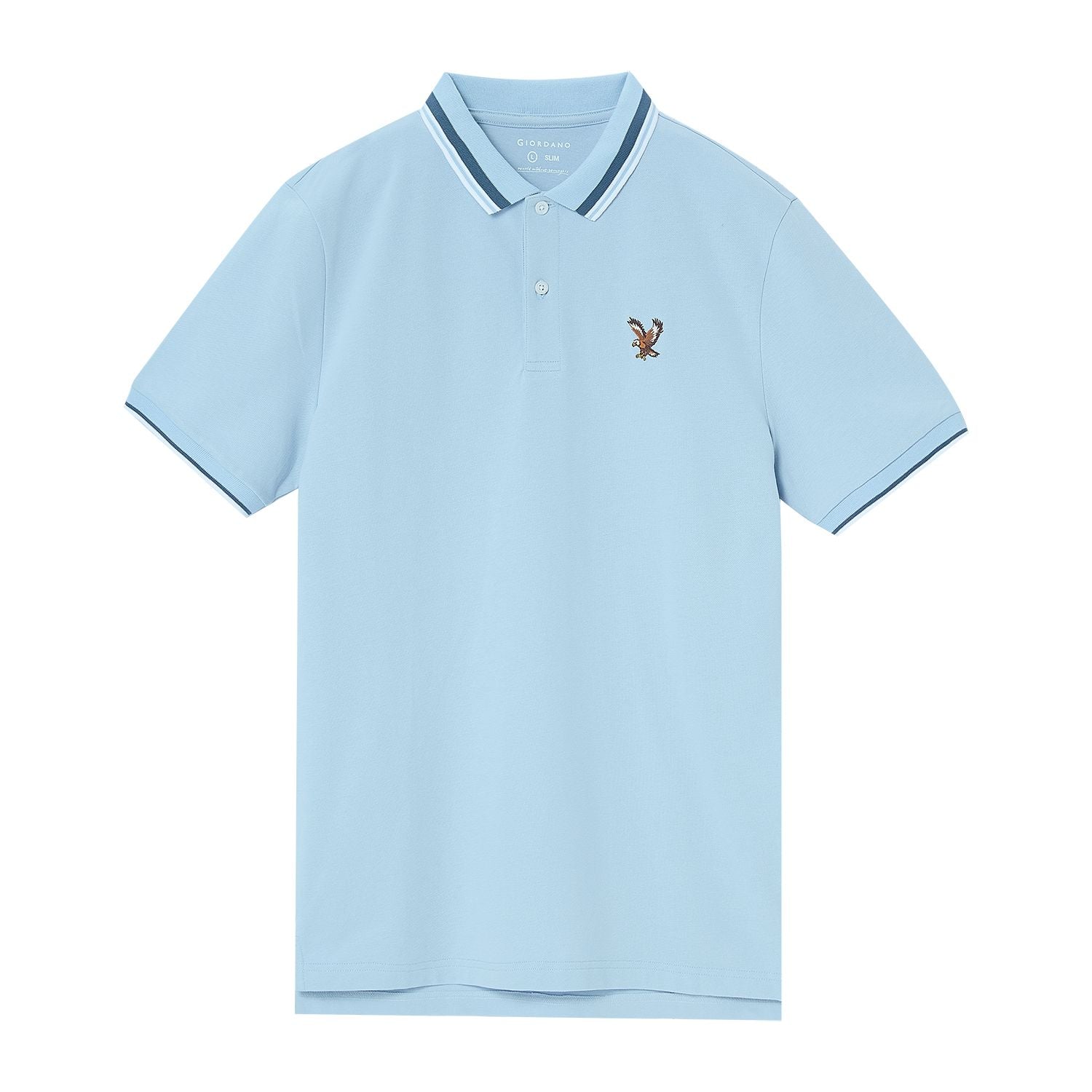 Men's Eagle Embroidery Solid Polo - Giordano
