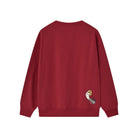 Men’s French Terry Relaxed Fit Pullover - Tom & Jerry - Red - Giordano