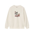 Men’s French Terry Relaxed Fit Pullover - Tom & Jerry - White - Giordano
