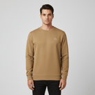 Men's G - Motion Slim Fit Interlock Crew Neck Pullover - Khaki - Giordano
