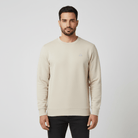 Men's G - Motion Slim Fit Interlock Crew Neck Pullover - White - Giordano