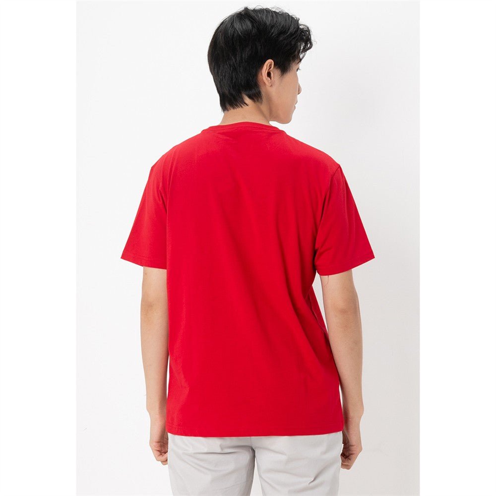 Men's Giordano Slim Fit Tee: Signature Print, 100% Cotton Jersey - Giordano