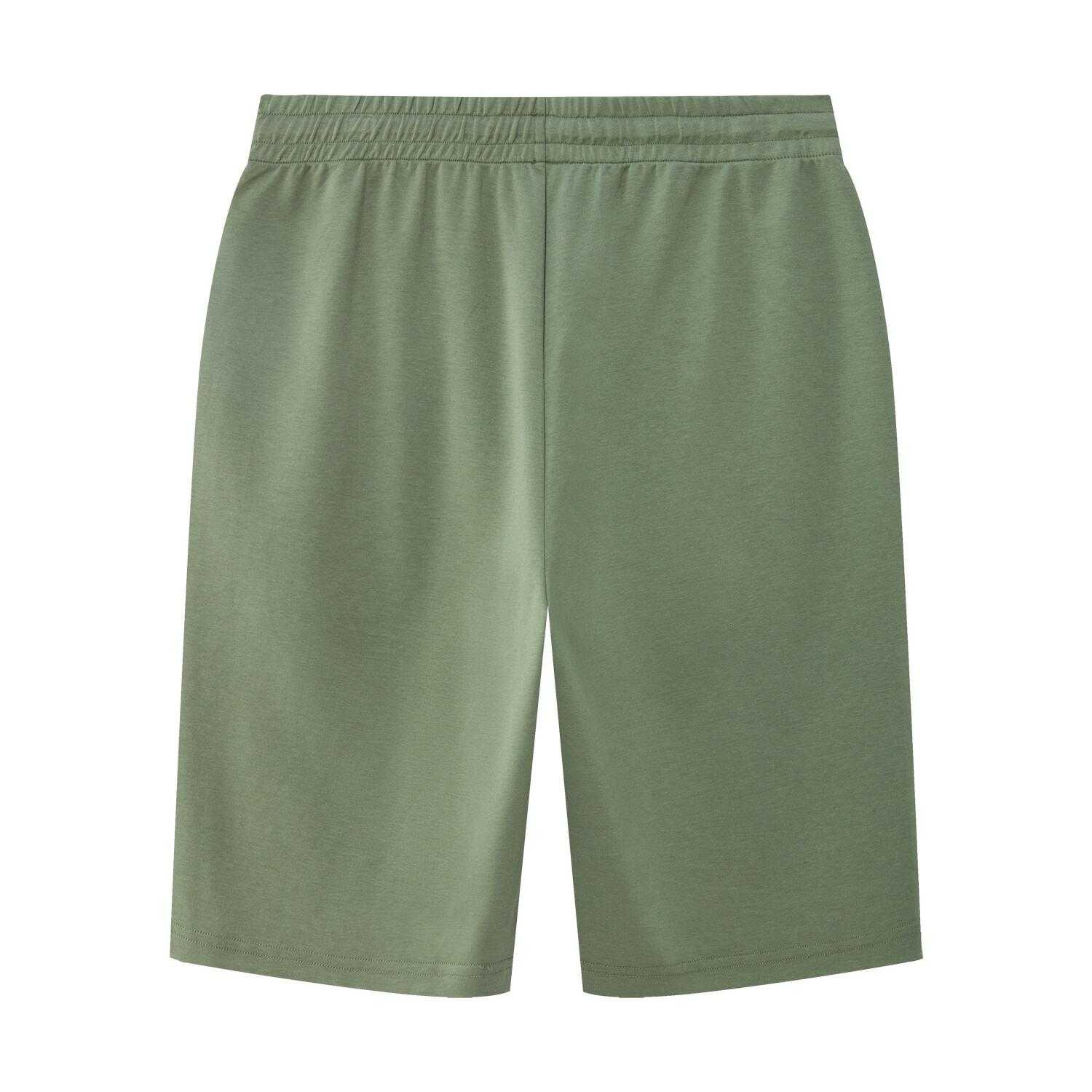 Men's Interlock Mid Rise Regular Shorts - Green - Giordano