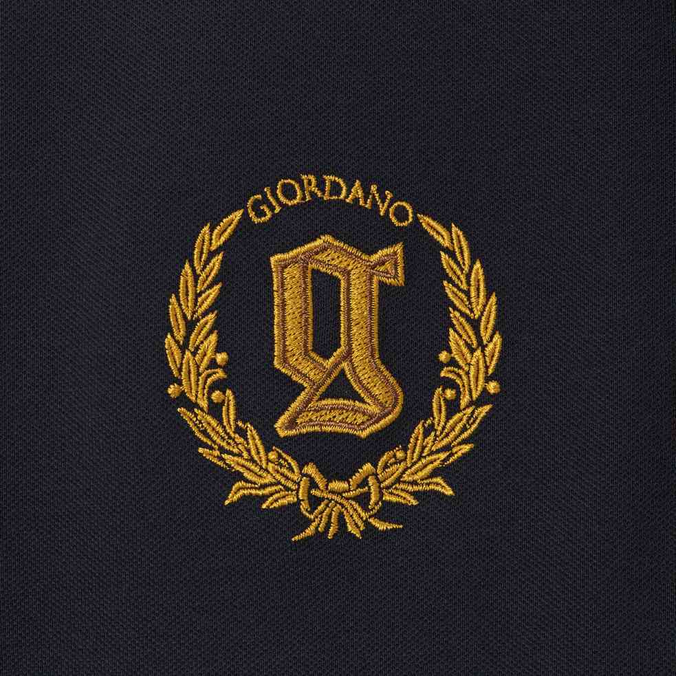 Men's Lion Embroidery Bold Polo. - Giordano