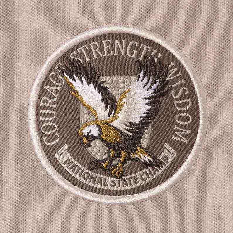 Men's Lion Embroidery Bold Polo. - Giordano