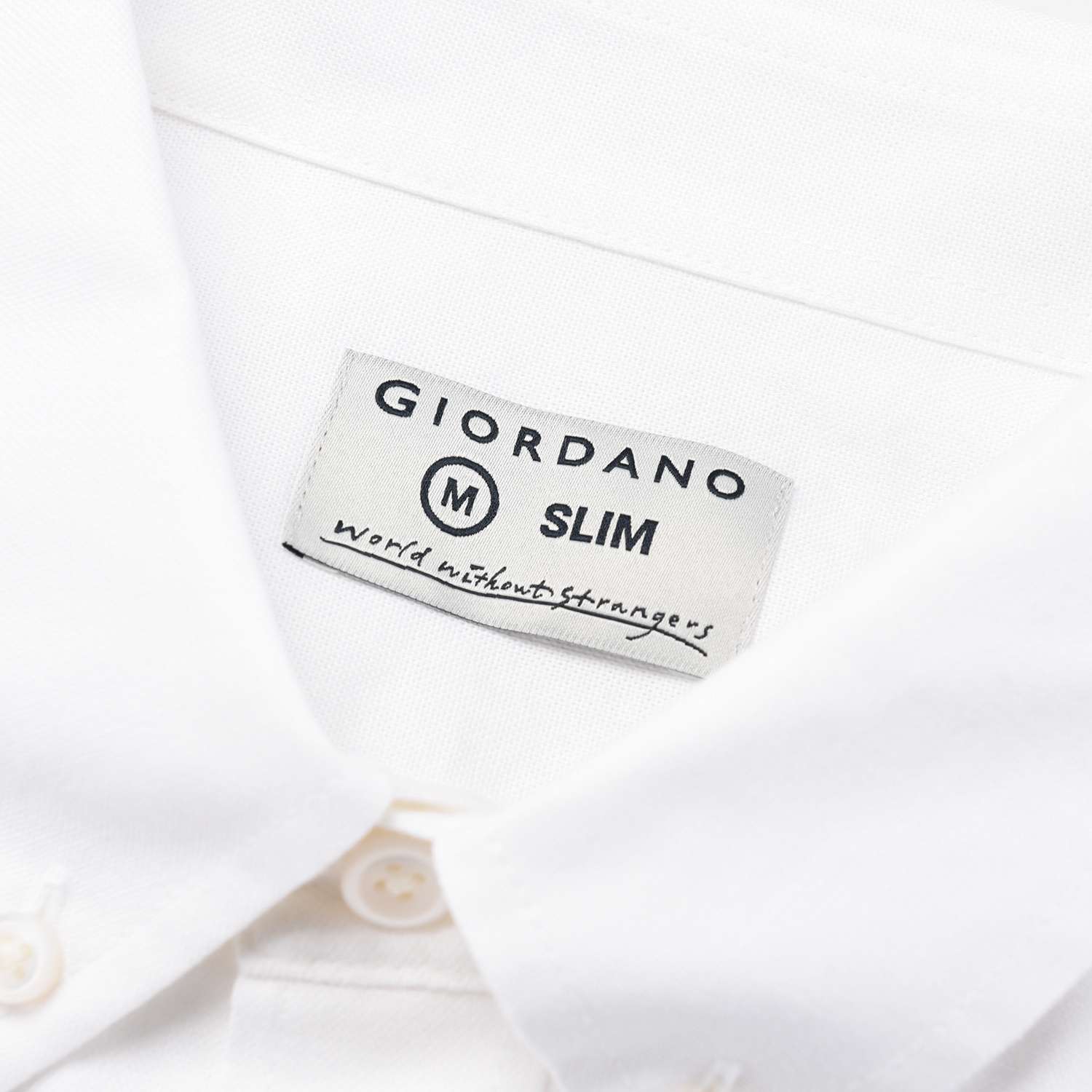 Men's Lion Oxford Shirt - White - Giordano