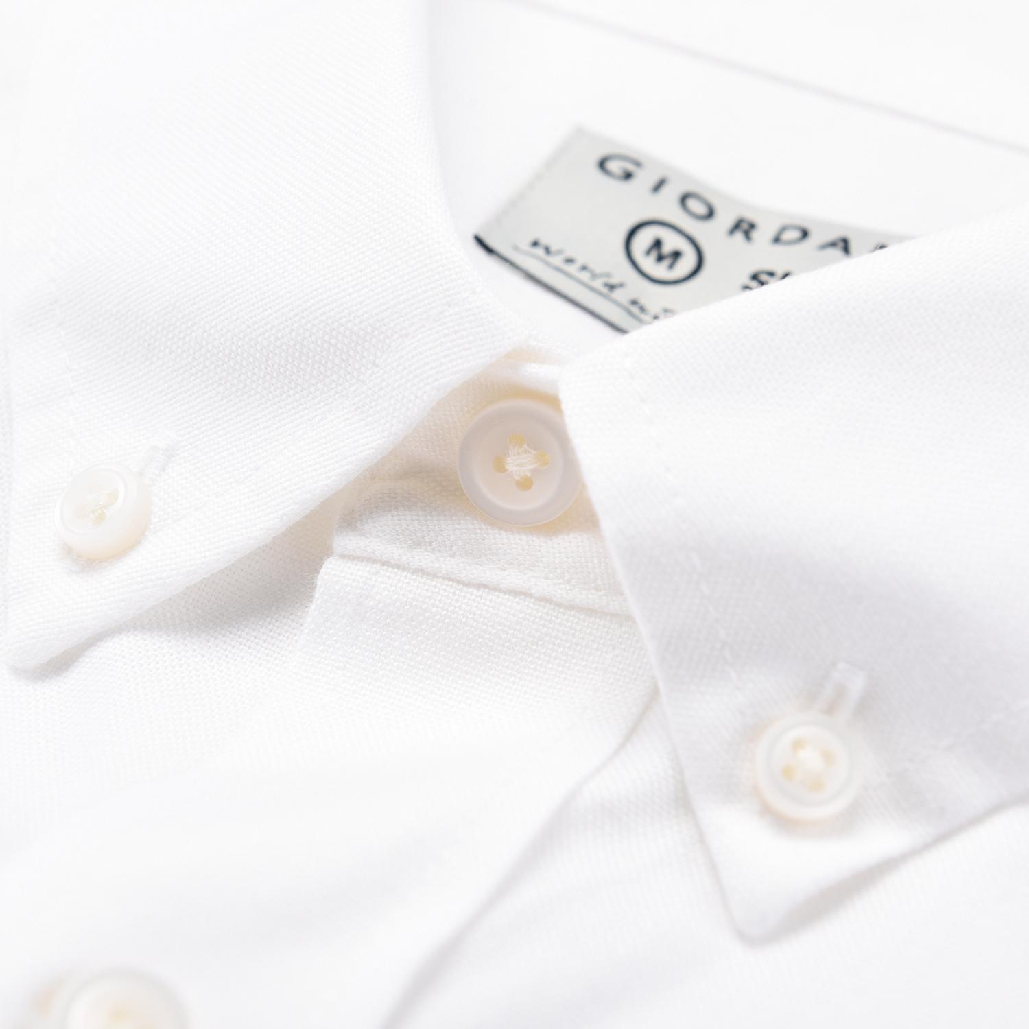 Men's Lion Oxford Shirt - White - Giordano
