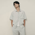 Men’s Nylon Stretch Short Sleeve Shirt – Lightweight & Water - Resistant | Korea Collection - Giordano